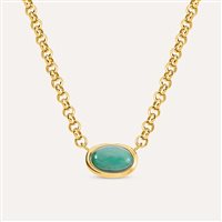 Necklace Stroili Oro Woman in Steel Avventurina 1700143